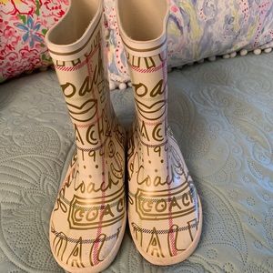 Coach rain boots